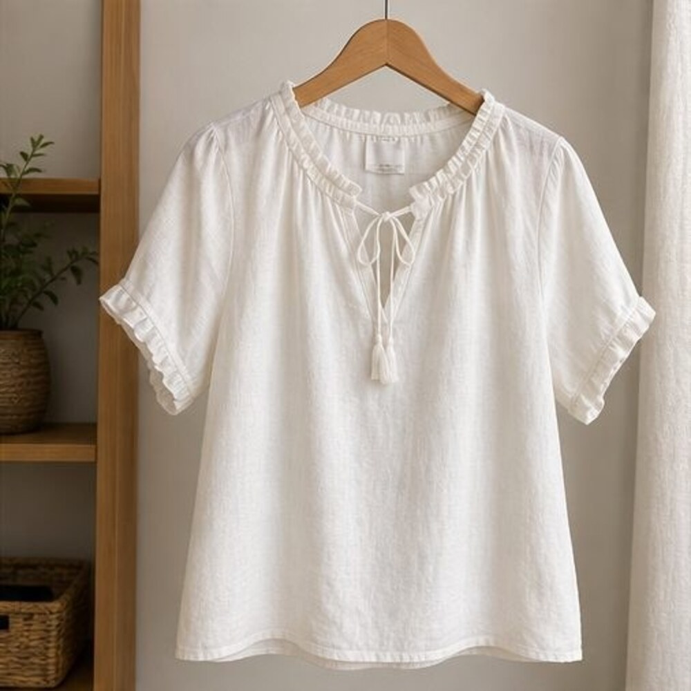 Ivory Smocked Top